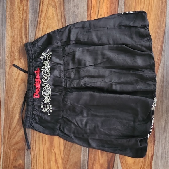 Desigual Bubble Skirt, Ladies 38, NWOT,  Drawstring Elastic waist goregous print - Picture 6 of 10